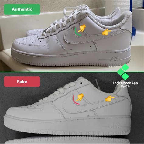 how to tell if nike air forces are fake|nike air force 1 logo.